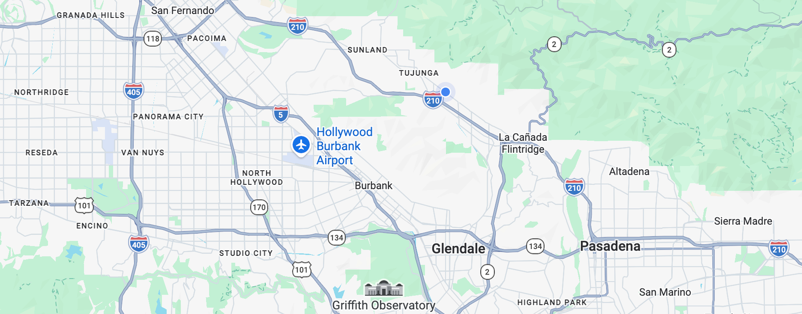 LA north county map